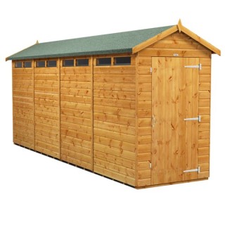 16 x 4 Power Apex Security Shed