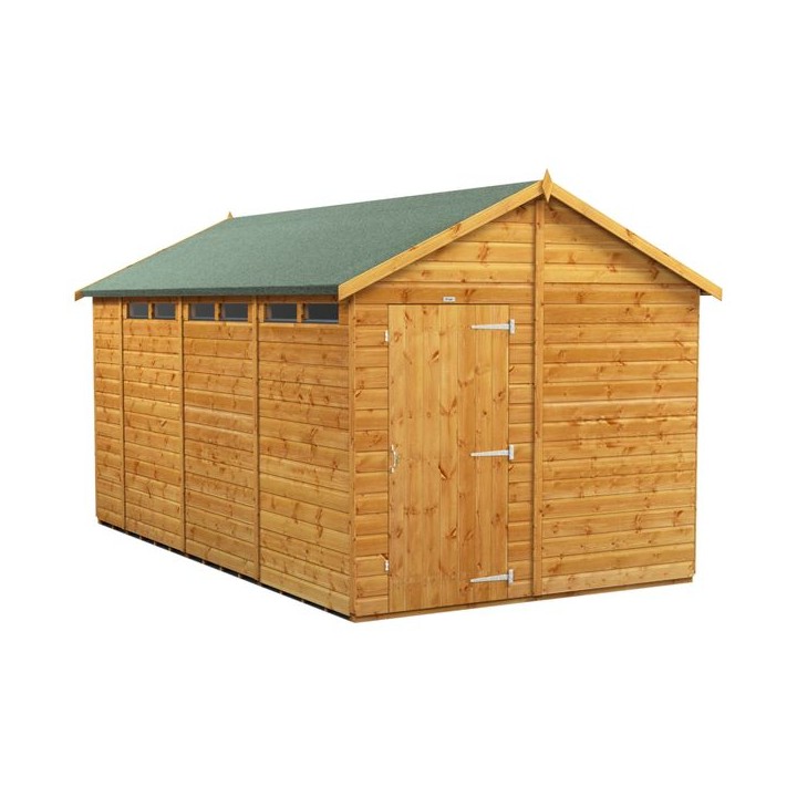 14 x 8 Power Apex Security Shed