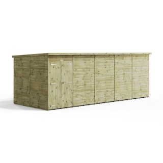 20x8 Premium Powersheds Windowless Pent Double Doors