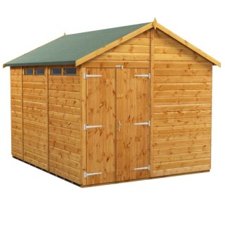 10 x 8 Power Apex Double Door Security Shed