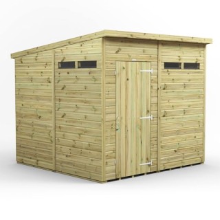 8x8 Premium Powersheds Security Pent