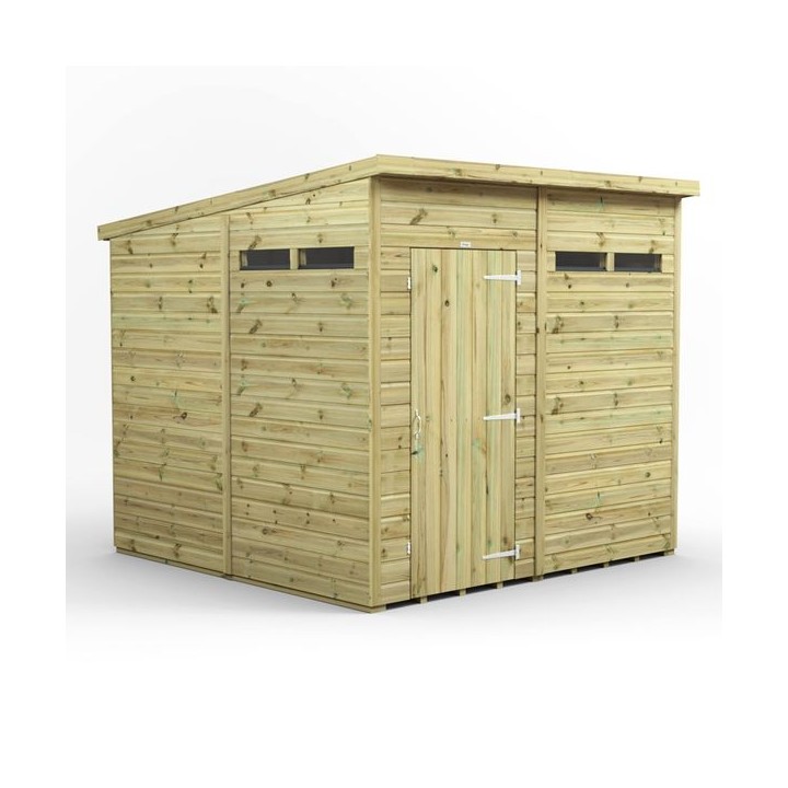 8x8 Premium Powersheds Security Pent