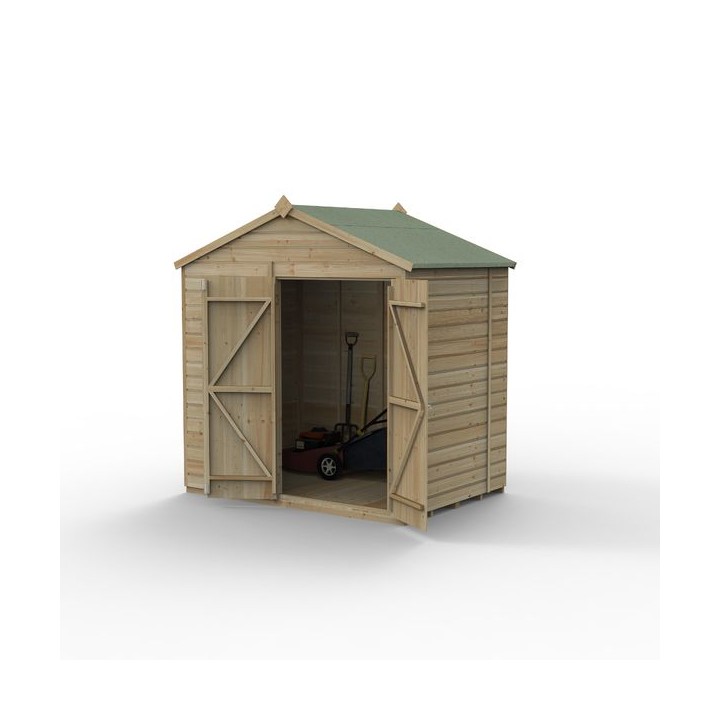 Beckwood 7x5 Apex Shed No Windows DoubleDoor Installed
