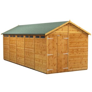 20 x 8 Power Apex Double Door Security Shed