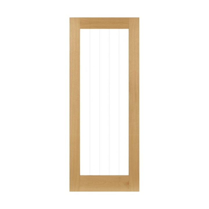 Deanta Ely Prefinished Oak Glazed 1L Door 2040 x 626 x 40mm