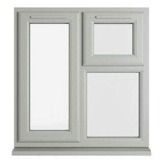 Crystal Double Glazed uPVC Window Agate/White Left Hung 965mm x 905mm Clear