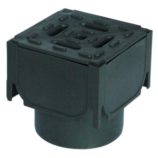 ACO HexDrain Black Corner Unit Assembly