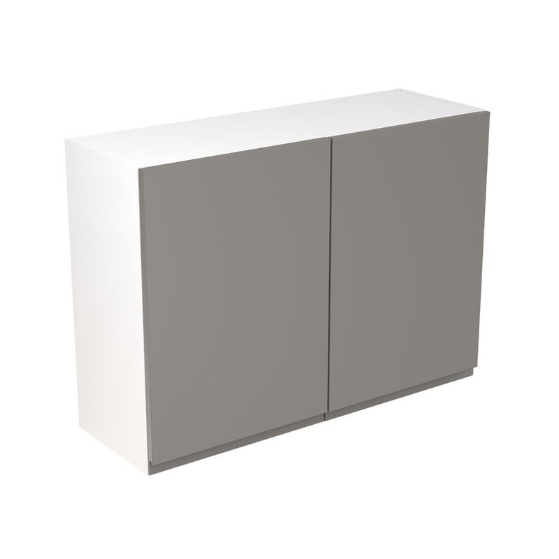 Flatpack Wall Unit J-pull Super Gloss Dust Grey 1000mm - FKKJ0315