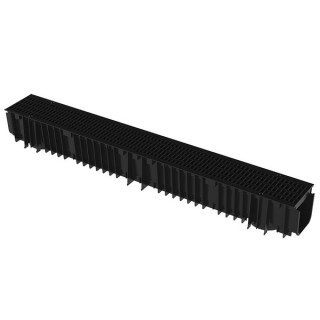Clark Drain Pp Channel & Mesh Grate 1000mm x 128mm x 117mm