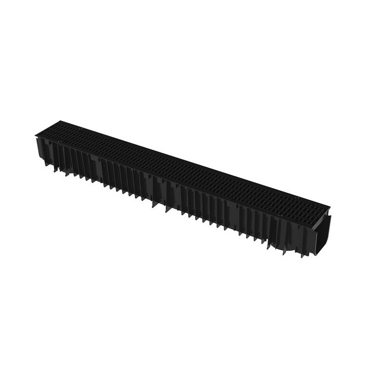 Clark Drain Pp Channel & Mesh Grate 1000mm x 128mm x 117mm