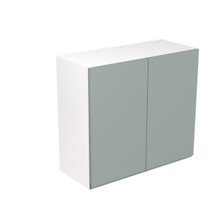 Flatpack 800 Wall Kitchen Cabinet J-Pull Ultra Matt Sage Green
