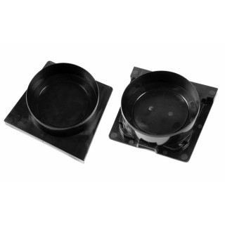 Clark-Drain New Style Plastic Channel End Cap and Outlet Set 128 x 117mm