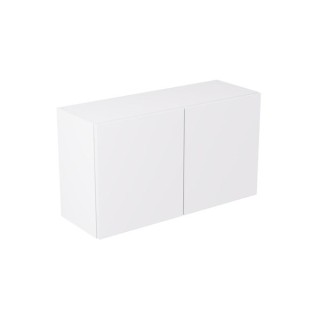 Flatpack 800 Double Extractor Wall Kitchen Cabinet Slab Supermatt White