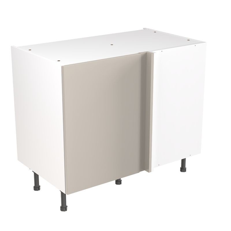 Flatpack Corner Base Unit Value Slab Standard Matt Light Grey 1000mm - FKKM1209