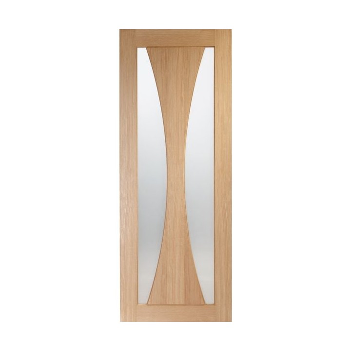 XL VERONA OAK VENEER OBSCURE GLAZED DOOR 1981 X 762 X 35MM