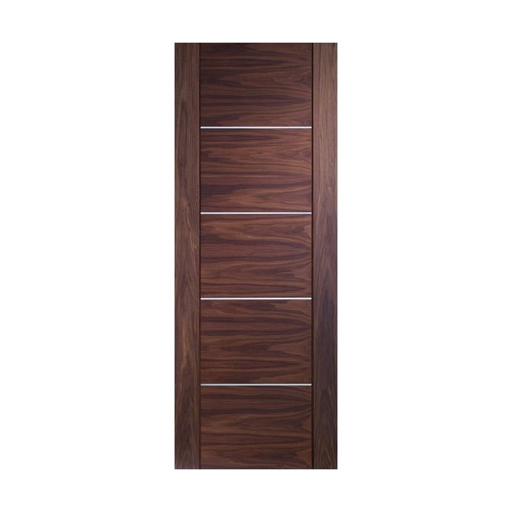 XL PORTICI WALNUT PREFINISHED DOOR 1981 X 762 X 35 MM