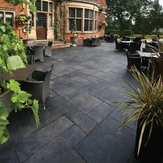 Talasey Classicstone Carbon Black Limestone - 24mm Carbon Black - 600 x 600 x 24mm