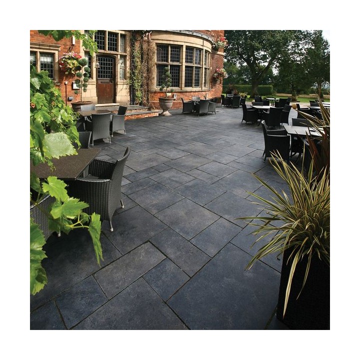Talasey Classicstone Carbon Black Limestone - 24mm Carbon Black - 600 x 600 x 24mm