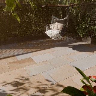 Talasey Vitripiazza Cava Stone Porcelain Paving York Stone 600 x 900mm