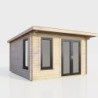 12 x 10 Power Pent Log Cabin Right Doors