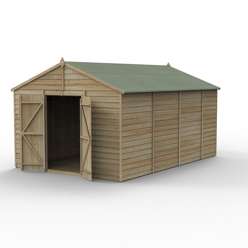 4LIFE Apex Shed 10 x 15 - Double Door - No Windows Home Delivery