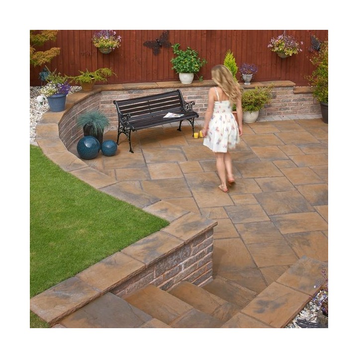 Marshalls Heritage Calder Brown Paving Pack 450mm x 450mm x 38mm