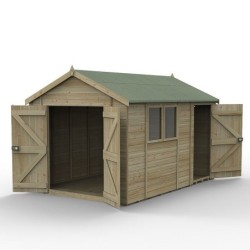 Timberdale 12 x 8 Reverse Apex Shed - Installed