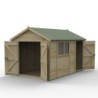 Timberdale 12 x 8 Reverse Apex Shed - Installed