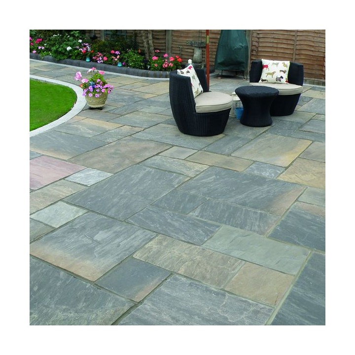Talasey Classicstone Indian Sandstone Natural Stone Paving Graphite Sandstone 18.90m2 Project Pack