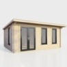 18 x 10 Power Pent Log Cabin Left Doors