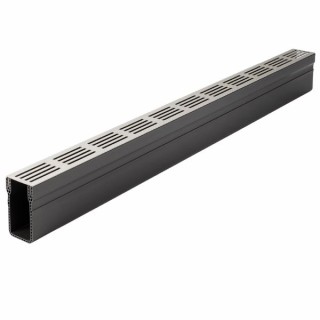 ACO Threshold Drain Silver Aluminium Grating