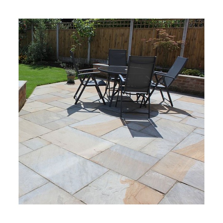 Talasey Classicstone Indian Sandstone Natural Stone Paving Yorkshire Blend 18.90m2 Project Pack