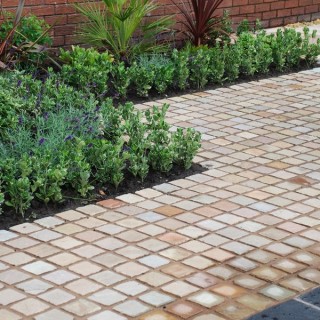 Global Stone Limestone Driveway Setts Buff Brown 100 x 100mm