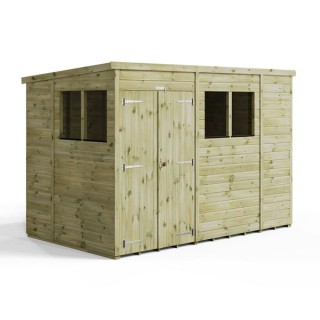 10x6 Premium Powersheds Pent Double Doors