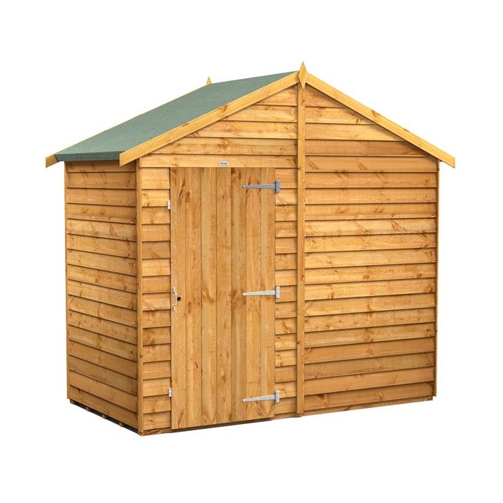 4 x 8 Power Overlap Apex Windowless Shed