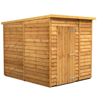 6 x 8 Power Overlap Pent Windowless Shed