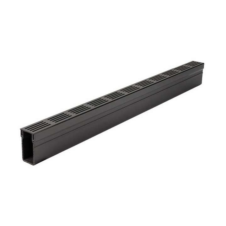 ACO Threshold Drain Black Aluminium Grating