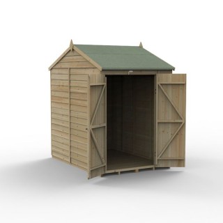 4LIFE Reverse Apex Shed 5 x 7 - Double Door - No Windows