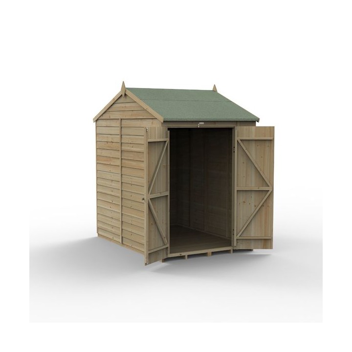 4LIFE Reverse Apex Shed 5 x 7 - Double Door - No Windows