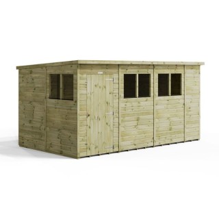 14x8 Premium Powersheds Pent