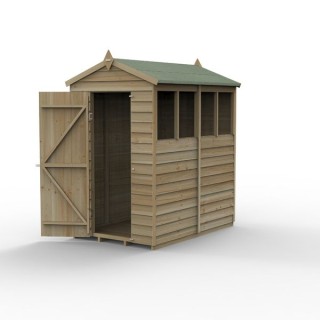 4LIFE Apex Shed 4 x 6 - Single Door - 4 Windows Installation