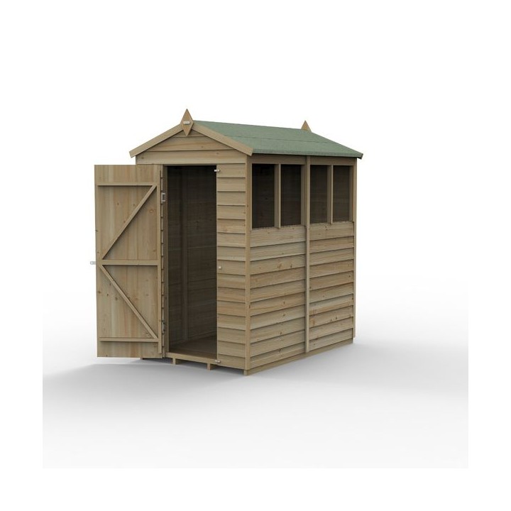 4LIFE Apex Shed 4 x 6 - Single Door - 4 Windows Installation