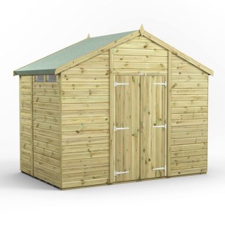 6x10 Premium Powersheds Security Apex Double Doors