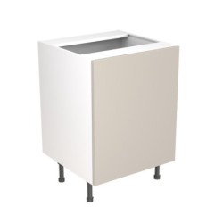 Flatpack Sink Base Unit Ultra Matt Light Grey Slab 600mm - FKKF0735