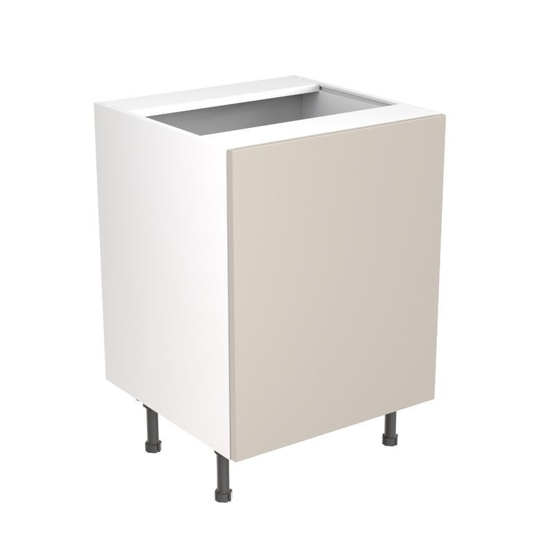 Flatpack Sink Base Unit Ultra Matt Light Grey Slab 600mm - FKKF0735 Flatpack Sink Base Unit Ultra Matt Light Grey Slab 600mm - FKKF0735
