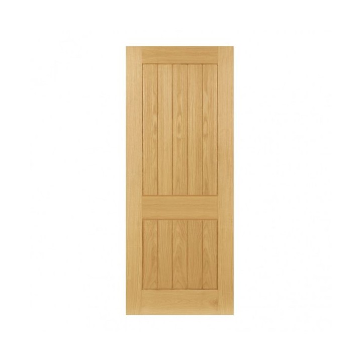 Deanta Ely Prefinished Oak 2 Panel FD30  Door 2040 x 726 x 45mm