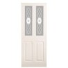 Moulded 4 Panel Light Etched Glazed Internal Door 1981mm x 686mm x 35mm
