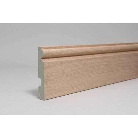 W Howard TRV18119WO4400 Veneered Torus Moisture Resistant MDF Skirting Board American White Oak 18 x