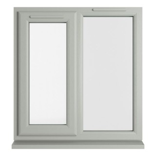 Crystal Double Glazed uPVC Window Agate/White Left Hung 965mm x 905mm Clear