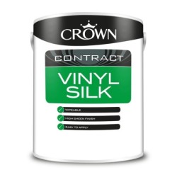 Crown Contract Vinyl Silk 5L Brilliant White